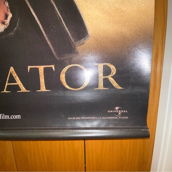 Super Rare Vintage Maximus Gladiator Movie Banner Double Sided 2000 Universal - Picture 10 of 10